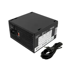 FUENTE DE PODER GAZAL GAMING ATX 500W 24P-8 PIN 110-240V CABLE DE PODER