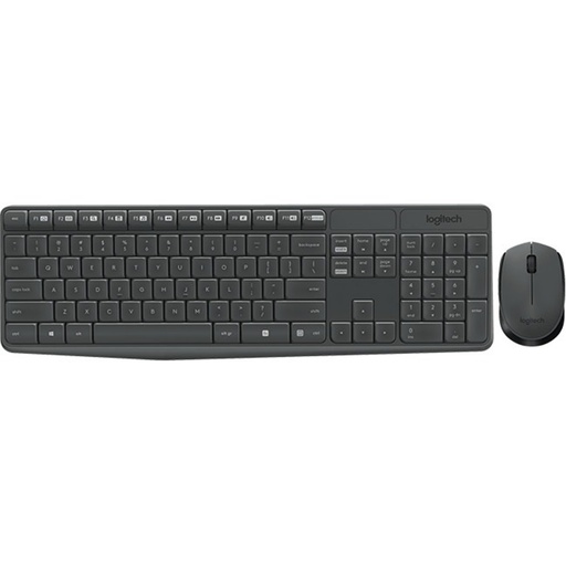 [TS-003342] TECLADO-MOUSE COMBO LOGITECH MK235 NEGRO WIRELESS USB RESISTENTE A SALPICADURAS