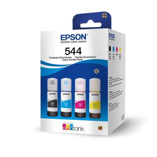 [SUMEPST5445204P] KIT BOTELLAS EPSON T544 4 COLORES BLACK-CYAN-MAGENTA-YELLOW