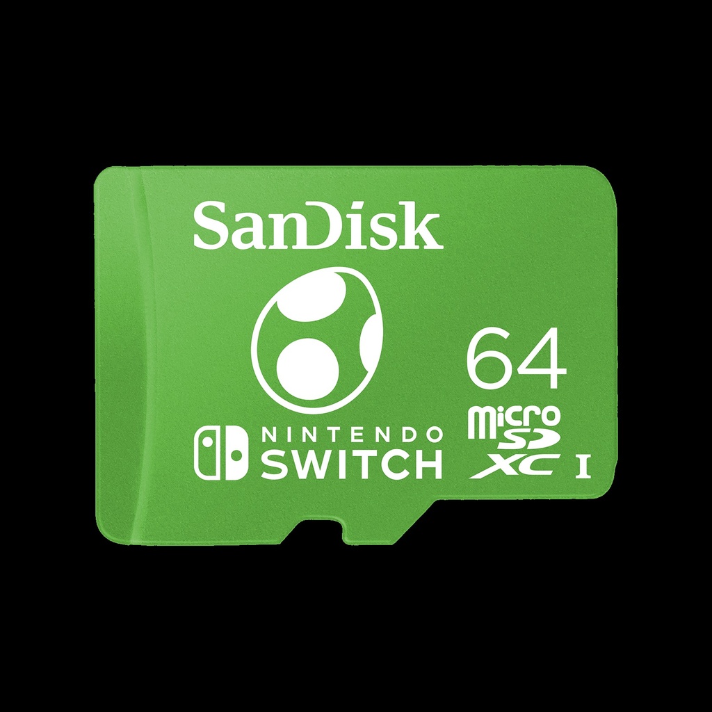 Memory microSDXC SANDISK 64GB UHS-I for NINTENDO Swtich Speed Up to 100MBs