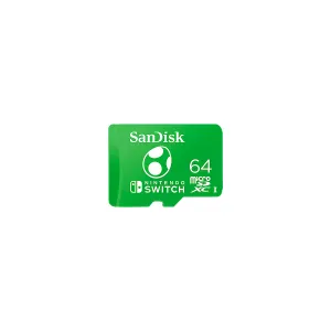 [MEMSNDQXAO64GN6] Memory microSDXC SANDISK 64GB UHS-I for NINTENDO Swtich Speed Up to 100MBs