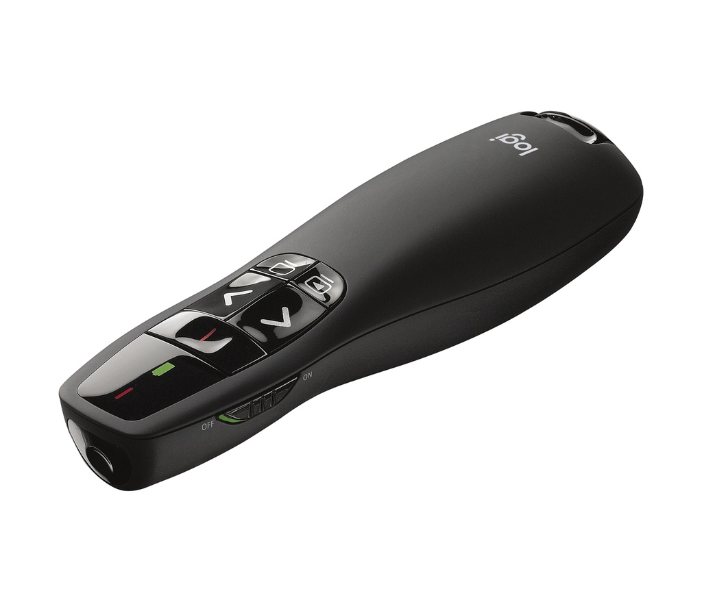 [PUNLOG910001354] PUNTERO LOGITECH R400 NEGRO USB-PLUG AND PLAY-LUZ ROJA-RADIO 15 METROS