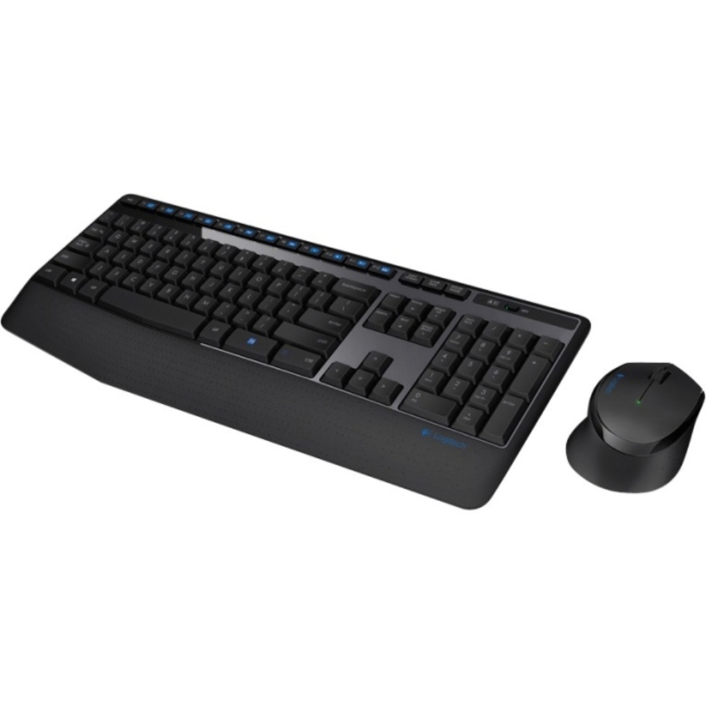 TECLADO-MOUSE COMBO LOGITECH MK345 NEGRO WIRELESS USB RESISTENTE A SALPICADURAS