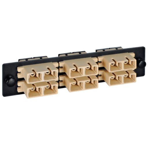 [SUMREDICFOPC16B] PANEL ADAPTER 6 PORT SC DUPLEX MM-SM NEGRO