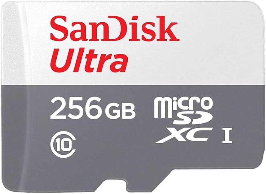 microSDHC SANDISK ULTRA 256GB 100MBs WITH ADAPTER