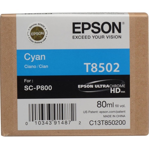 [SUMEPST85080N] CARTUCHO EPSON T85080N ULTRACHROME HD 80ML MATTE BLACK