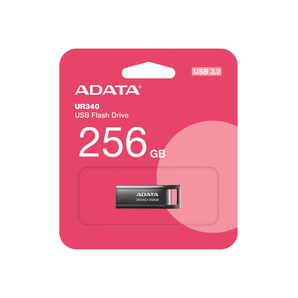 FLASH MEMORY ADATA 256GB UR350 USB3.2 BLACK