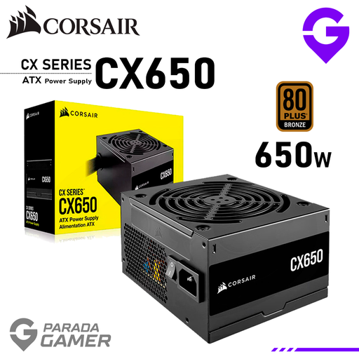 [FPOCORCP9020278] FUENTE DE PODER CORSAIR CX650 650W CX SERIES ATX 80 PLUS BRONZE VEN. 120MM