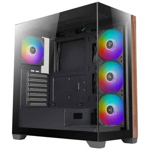[CASAZZCSAZ-491] CASE AZZA Neptune AZ-491 Gaming Vidrio-Templado Left Side USB2.0 USB3.0 RGB Mid Tower Black