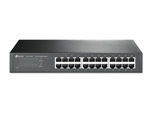 [SWITPLTLSG1024D] SWITCH INTELIGENTE SENCILLO DE 24-PUERTOS 10-100-1000MBPS TL-SG1024D
