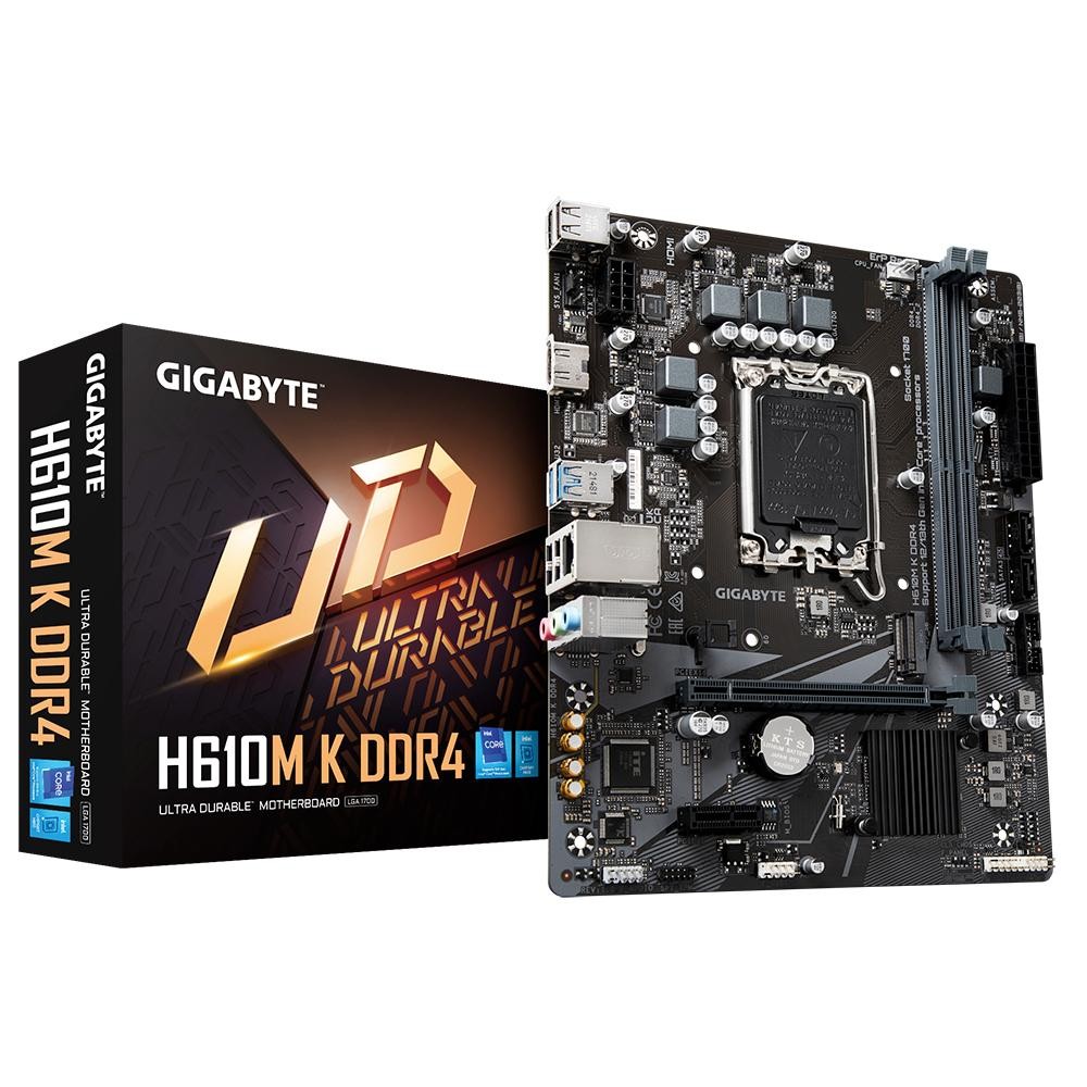 MBO GIGABYTE H610M K 13VA-12VA LGA1700 2XDDR4-3200 HDMI M.2 USB3.2 PCIE4.0 MATX