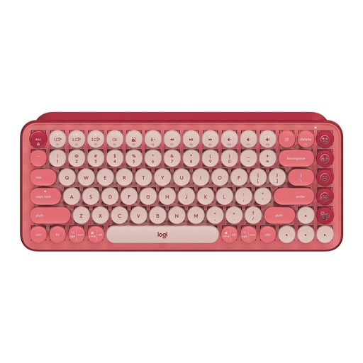 [TS-003327] TECLADO LOGITECH POP KEYS MECANICO INHALAMBRICO ROSADO