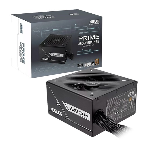 [FPOASUE00Y1B0AA] Fuente de Poder Asus PRIME-650W BLACK ATX12V 80Plus Bronze