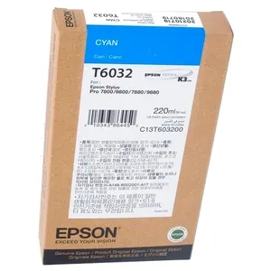 [SUMEPST603200] CARTUCHO EPSON T603200 STYLUS PRO 7800-7880-9800-9880 CIAN 220ML