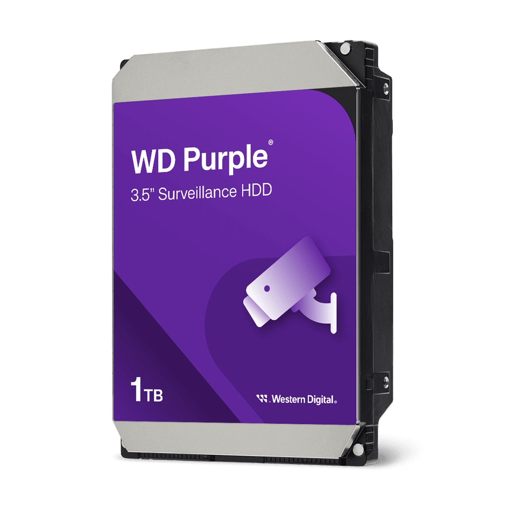 DISCO DURO WESTERN DIGITAL INTERNO 1TB 5400RPM 3.5INC. 24-7 VIDEO VIGILANCIA PURPLE