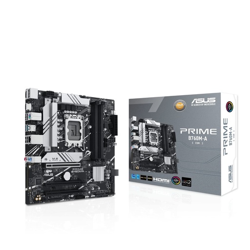 [MBOASUB760M-AD5] MBO ASUS PRIME B760M-A 13VA LGA1700 DDR5-7200 HDMI DP 2M.2 USB3.2 USB-C PCIE4.0 MATX