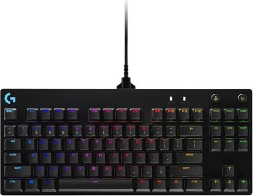 [KEYLOG920009388] TECLADO LOGITECH GAMER G PRO RGB MECANICO GX AZUL WIRED NEGRO