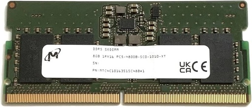 [DIMMICMTC4C1016] SO-DIMM MICRON 8GB DDR5-4800Mhz PC5-38400 1RX16 CL40 1.1V 262-Pin