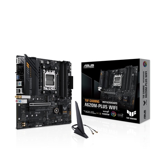 [MBOASUA620M-PLS] MBO ASUS A620M-Plus Wifi AMD AM5 Ryzen 7000 Series 4DDR5 HDMI 2DP 2M.2 USB3.2 PCIE4.0 mATX