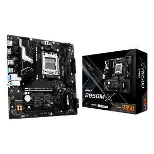 [MBOASRB850M-X] MBO ASROCK B850M-X AMD AM5 Ryzen 2xDDR5-8200 HDMI DP 3M.2 3USB-3.2 PCIe4.0 mATX
