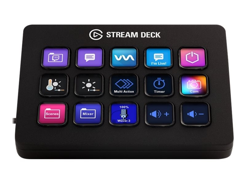 STREAM DECK LCD CORSAIR 15 TECLAS CUBIERTAS DE FLUJO MK.2