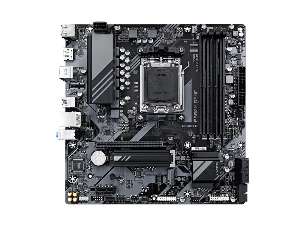 MBO GIGABYTE B650M D3HP AMD AM5 RYZEN 7000 4DDR5 HDMI 2DP PCIE4.0 2M.2 4USB-TYPE-C MATX