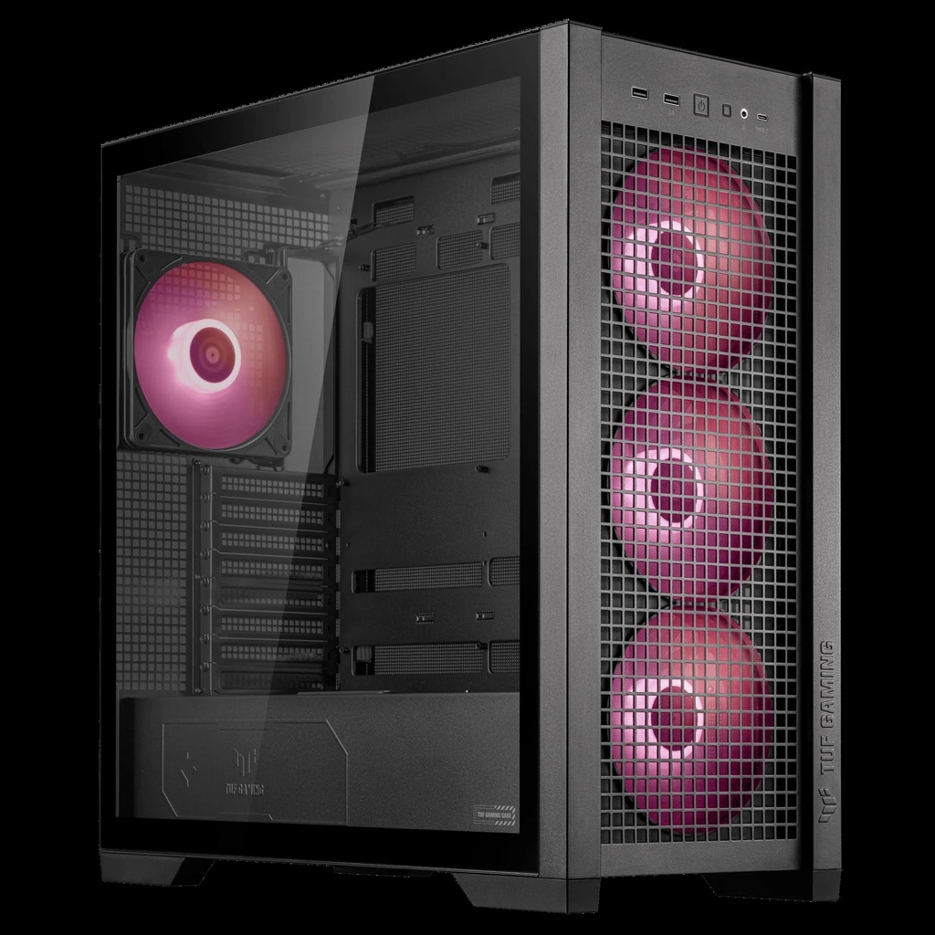 CASE ASUS TUF GAMING GT302 ARGB TEMP. GLAS MID TOWER 3VEN-ARGB 3USB3.2 BLACK