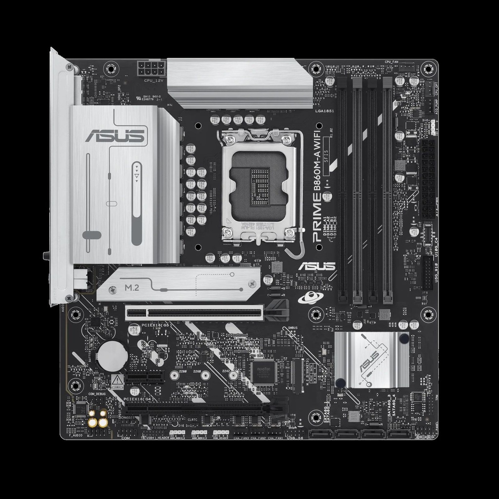 MBO ASUS Prime B860M-A Intel Core Ultra LGA1851 DDR5-8666Mhz 2DP HDMI M.2 PCIe5.0 uATX
