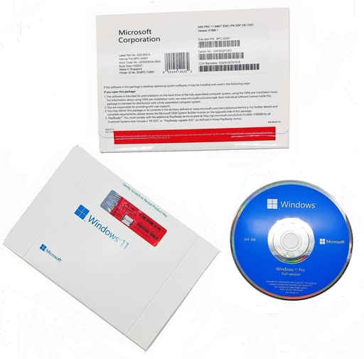 [SOFMSFFQC-10528] MICROSOFT WINDOWS 11 PRO OEM