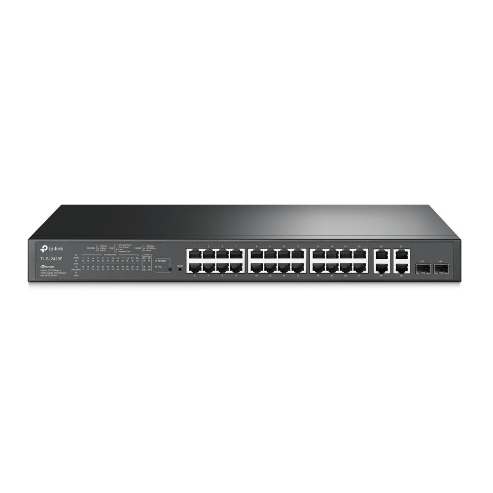 SWITCH TP-LINK SL2428P Omada Smart 24P PoE Plus 10-100Mbs 4P Gigabit