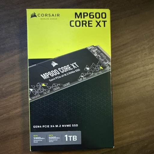 [HDDCORF100GMP60] SSD CORSAIR 1TB M.2 SERIES GEN.4 PCIE MP600 CORE XT NVME NEGRO