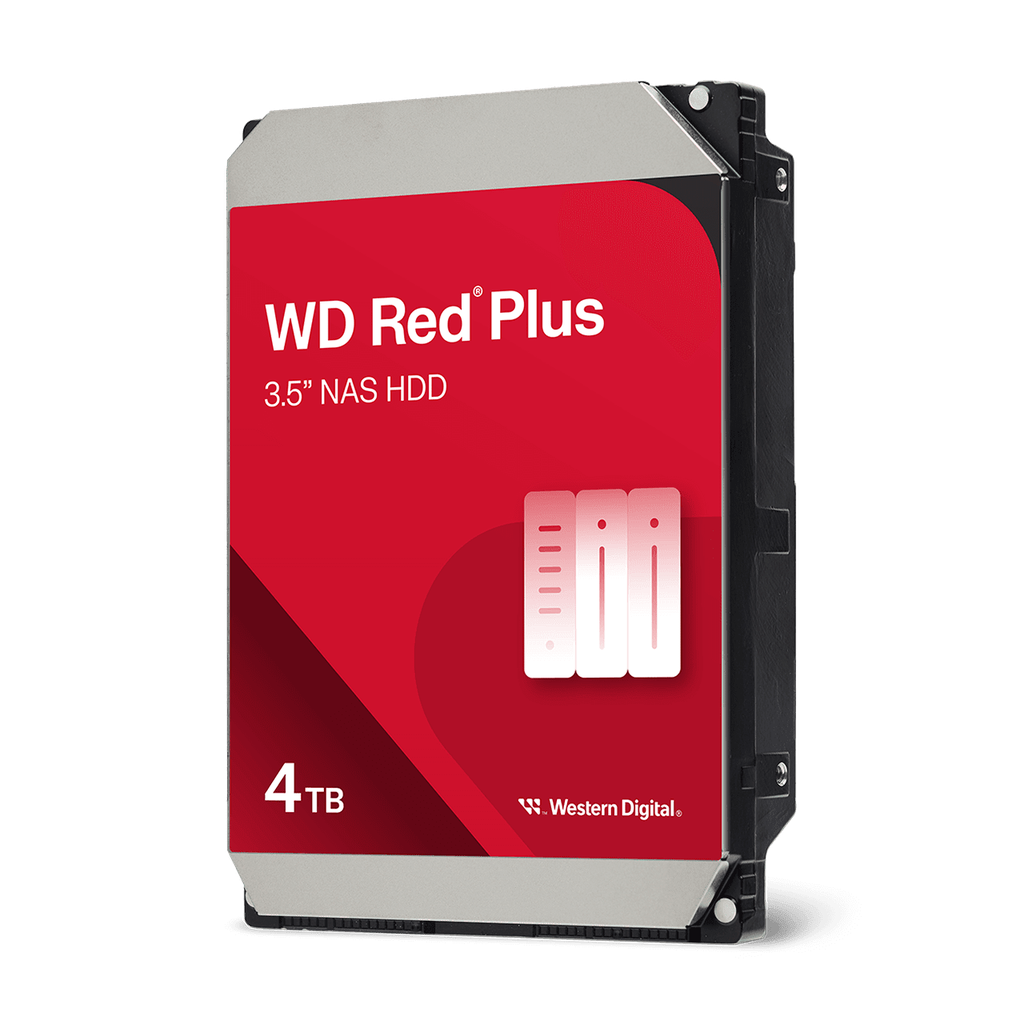 DISCO DURO WD Red Plus NAS 4TB 3.5Inch SATA 5400RPM 128MB up to 180MB-s