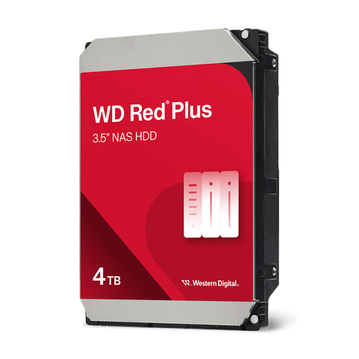 [TS-001225] DISCO DURO WD Red Plus NAS 4TB 3.5Inch SATA 5400RPM 128MB up to 180MB-s
