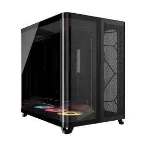 [CASCORCC9011318] CASE CORSAIR ATX TRIPLE CAMARA ARGB AIR 5400 Tempered Glass 2USB3.2 HD-Audio Mid-Tower Black