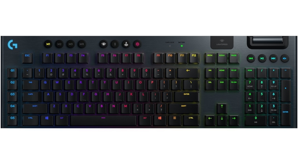 TECLADO LOGITECH GAMING G915 WIRELESS RGB LIGHTSPEED FOR GAMING NEGRO