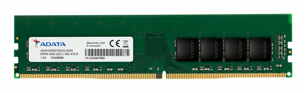 DIMM ADATA BULK 16GB U-DIMM DDR4 3200MHZ PCU-25600 NON-ECC CL22