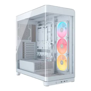 [CASCORCC9011317] CASE CORSAIR ATX 4500X LX-R RGB iCUE LINK Panoramic Glass 2USB3.2 HD-Audio Mid-Tower White