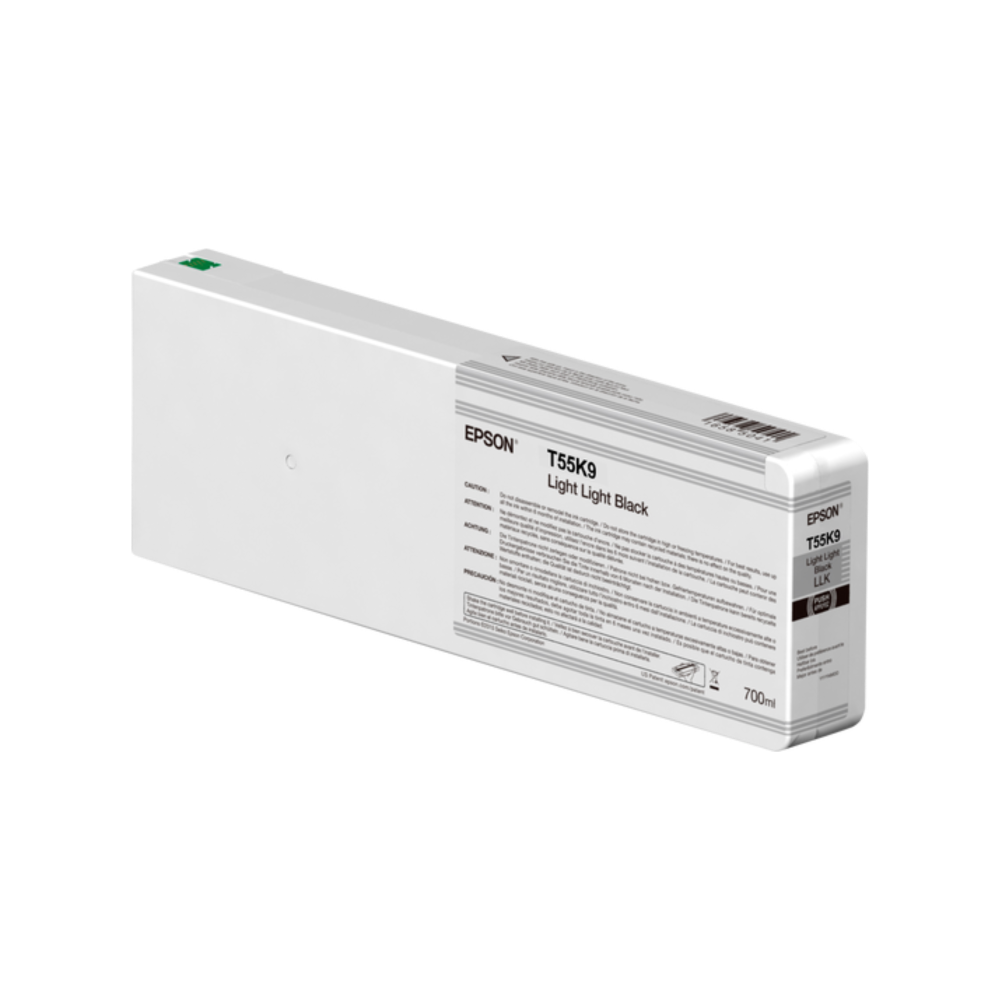 CARTUCHO EPSON SINGLEPACK LIGHT LIGHT BLACK T55K900 ULTRACHROME HDX-HD 700ML FOR SURCOLOR