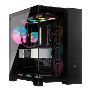 [CASCORCC9011269] CASE CORSAIR ATX iCUE LINK 6500X RGB 3VEN. SYSTEM-HUB DOS-CAMARAS Black
