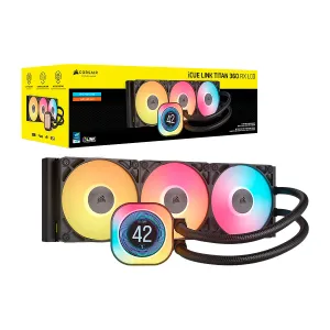 [VENCORCW9061023] COOLER CORSAIR ICUE LINK TITAN 360 RX LCD Liquid CPU for Intel 1851 AMD-AM5
