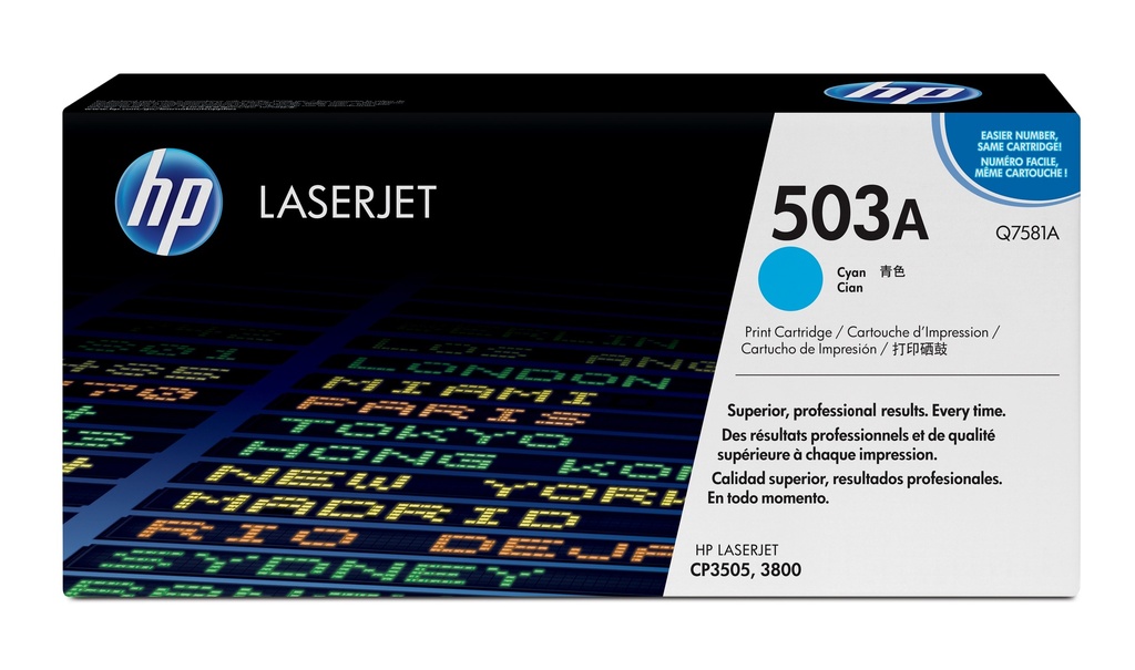 TONER HP LASERJET 3505-3800 CIAN Q7581A