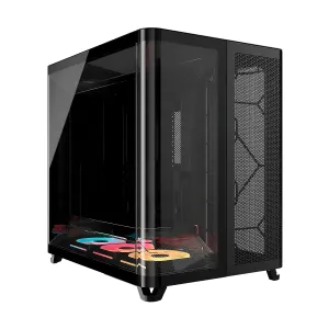 [CASCORCC9011320] CASE CORSAIR ATX TRIPLE CAMARA AIR 5400 LX-R RGB iCUE LINK Tempered 2USB3.2 HD-Audio Mid-Tower Black