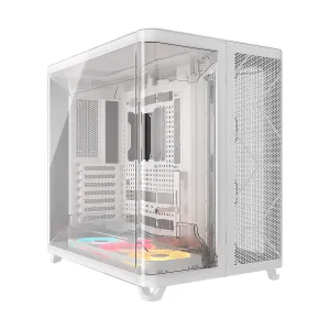 [CASCORCC9011321] CASE CORSAIR ATX TRIPLE CAMARA AIR 5400 LX-R RGB iCUE LINK Tempered 2USB3.2 HD-Audio Mid-Tower White