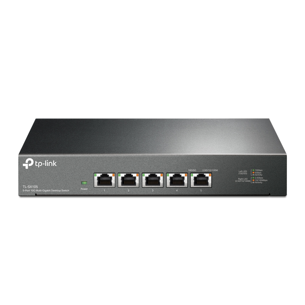 SWITCH TP-LINK 5 PUERTOS 10Gbps Plug and Play