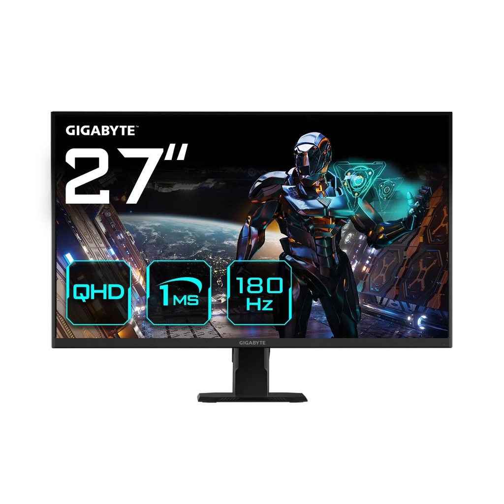 MONITOR GIGABYTE GS27QA 27Inch SS-IPS QHD 2560X1440 2HDMI DP 180Hz Non-glare