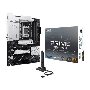 [MBOASUX870PWIFI] MBO ASUS PRIME X870-P WIFI AMD AM5 Ryzen 9000 4DDR5-256 BT HDMI 2USB4 4M.2 10USB PCIe5.0 ATX