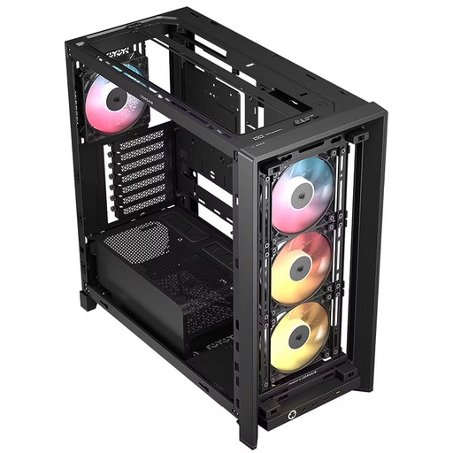 [CASCORCC9011326] CASE CORSAIR ATX 4000D Pantalla Tactil XENEON 14.5 TEMPERED GLAS MID-TOWER CASE N-PS 4VEN-RGB NEGRO