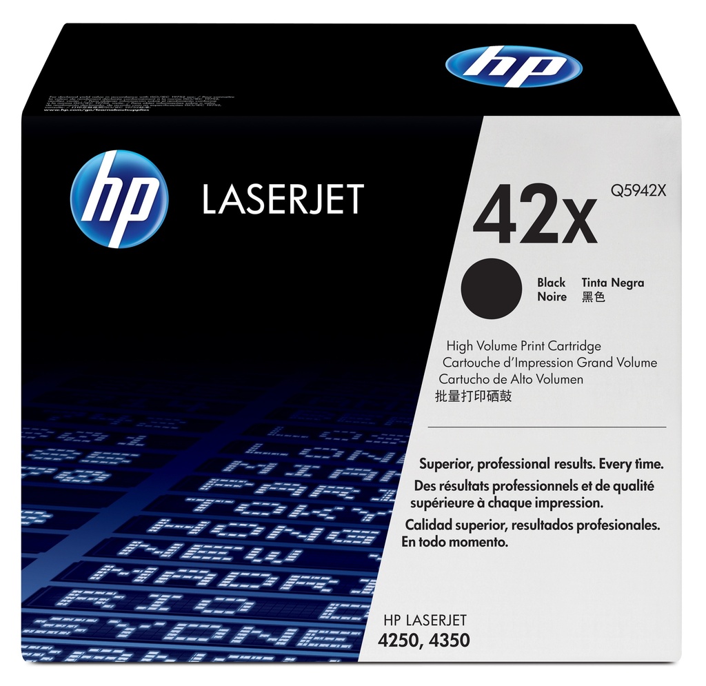 TONER HP Q5942X LJ NEGRO 4250 4250TN 4350N 4350TN