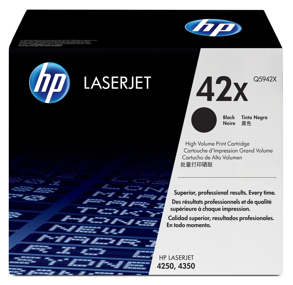 TONER HP Q5942X LJ NEGRO 4250 4250TN 4350N 4350TN