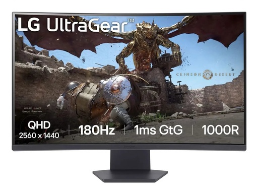 [MONLGX32GS60QCB] MONITOR LG 32NC ULTRAGEAR GAMING CURVO QHD 2560X1440 IPS 1MS 180Hz FreeSync Black